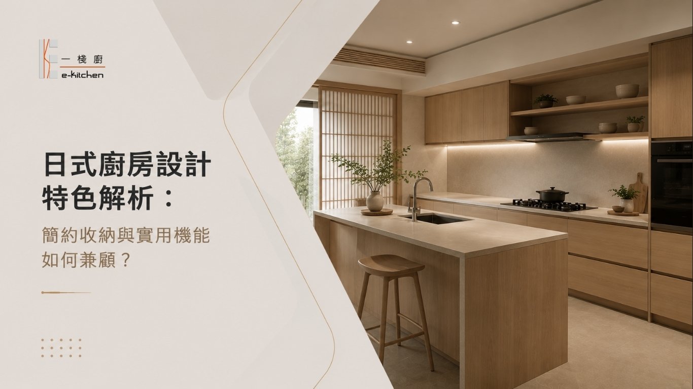日式廚房設計特色解析：簡約收納與實用機能如何兼顧？
