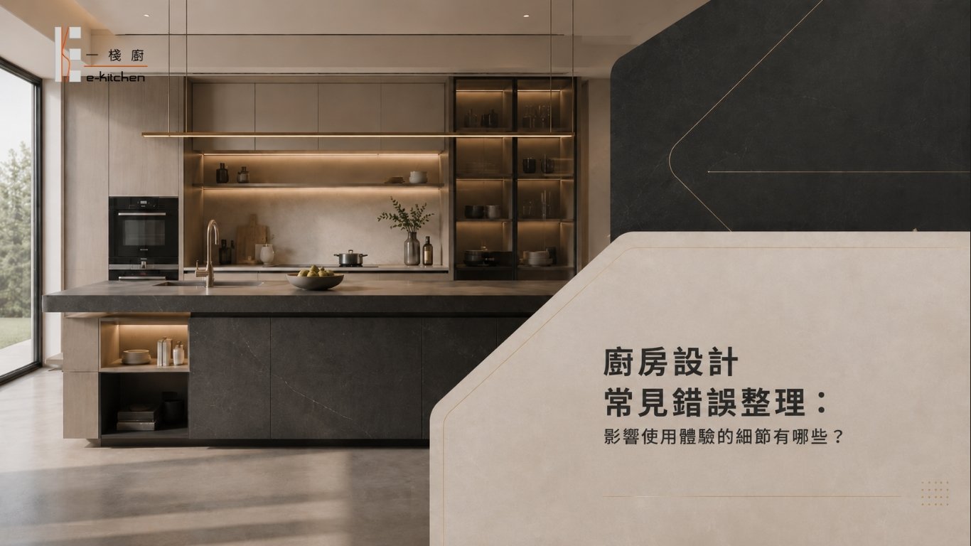 廚房設計常見錯誤整理：影響使用體驗的細節有哪些？